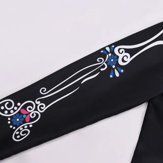 Herren-Cosplay-Kostüm Tag der Toten Skelett-Clown Detail 22