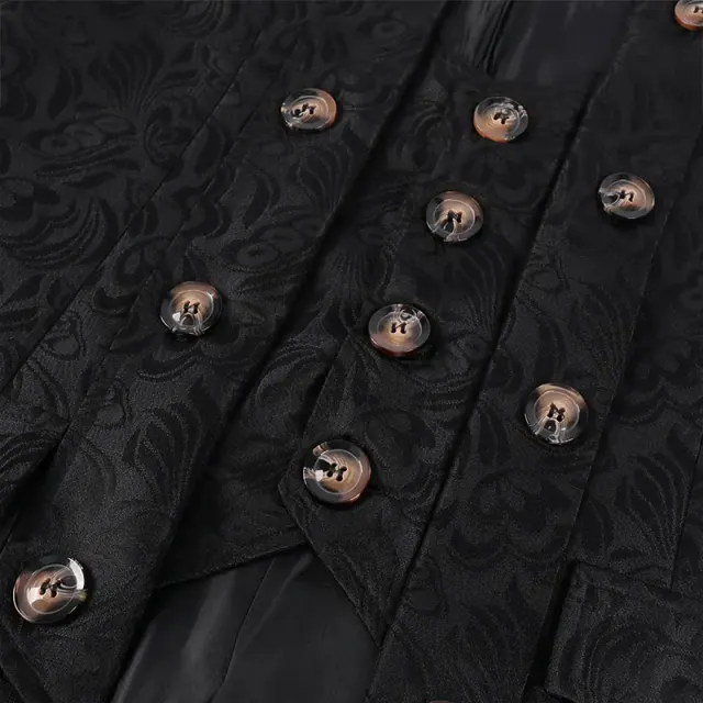 Herren-Kostümset Europäischer Hof Jacquard Mittelalter-Adel Detail 5