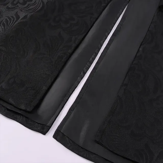 Herren-Kostümset Europäischer Hof Jacquard Mittelalter-Adel Detail 7