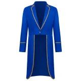 Frack mit Goldbesatz im Vintage-Stil - Blau