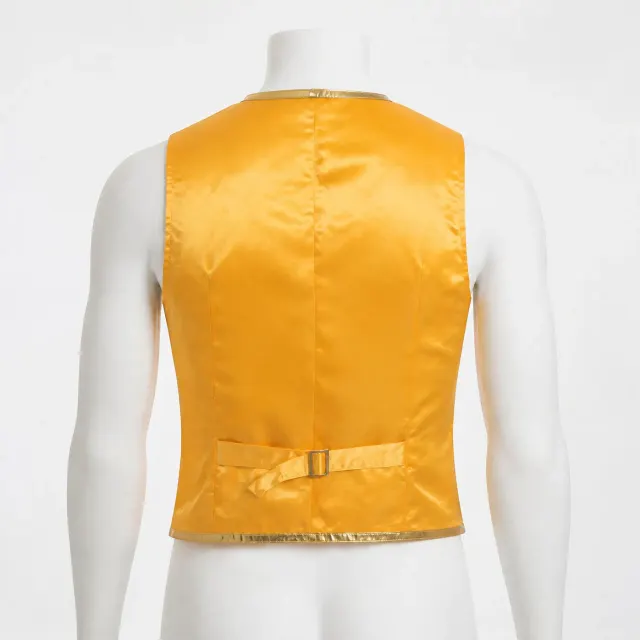 Herren-Weste mit Goldbesatz im Steampunk- und viktorianischen Stil für Halloween-Cosplay Detail 3