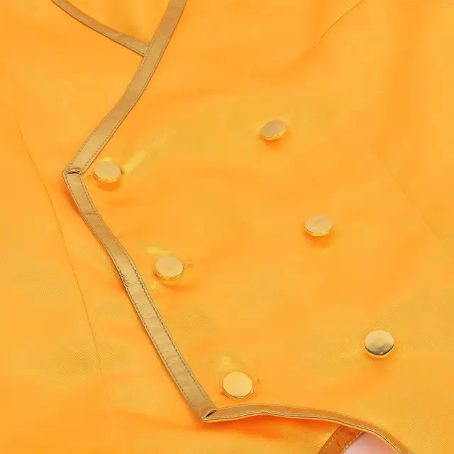 Herren-Weste mit Goldbesatz im Steampunk- und viktorianischen Stil für Halloween-Cosplay Detail 5