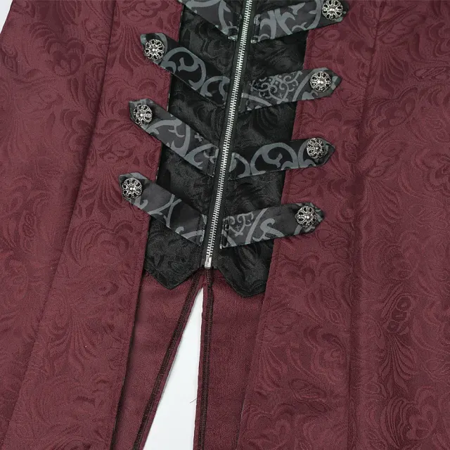 Gothic-Mittelalter-Halloween-Cosplay-Manteljacke für Herren Detail 5