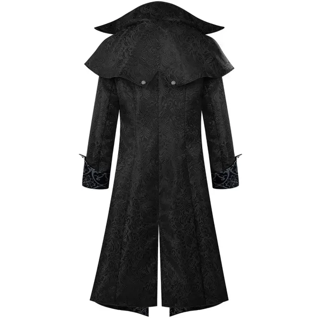 Gothic-Mittelalter-Halloween-Cosplay-Manteljacke für Herren Detail 10