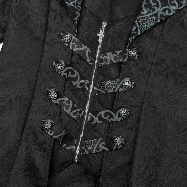 Gothic-Mittelalter-Halloween-Cosplay-Manteljacke für Herren Detail 12