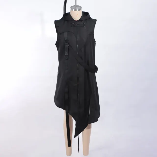Gilet long sans manches gothique pour homme pour cosplay Halloween détail 1