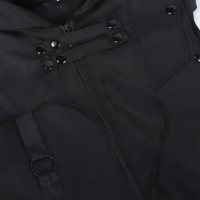 Gilet long sans manches gothique pour homme pour cosplay Halloween détail 3
