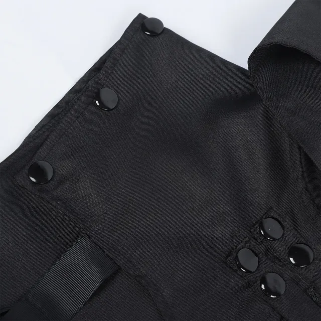 Gilet long sans manches gothique pour homme pour cosplay Halloween détail 5