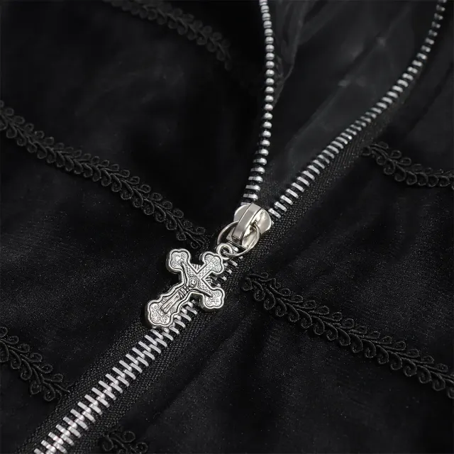 detalle de Frac medieval gótico para hombre para cosplay de vampiro de Halloween 5