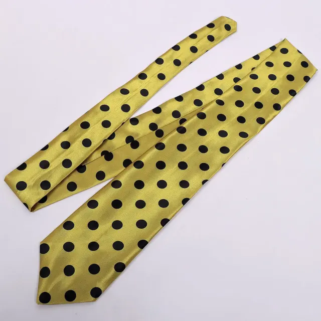 Men's Halloween Yellow Clown Shirt & Polka Dot Tie Costume Set detail 8