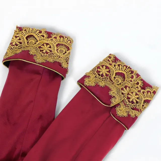 Herren-Spitzenfrack Mittelalter-Punk Cosplay-Mantel Detail 18