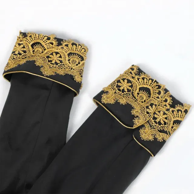 Herren-Spitzenfrack Mittelalter-Punk Cosplay-Mantel Detail 23