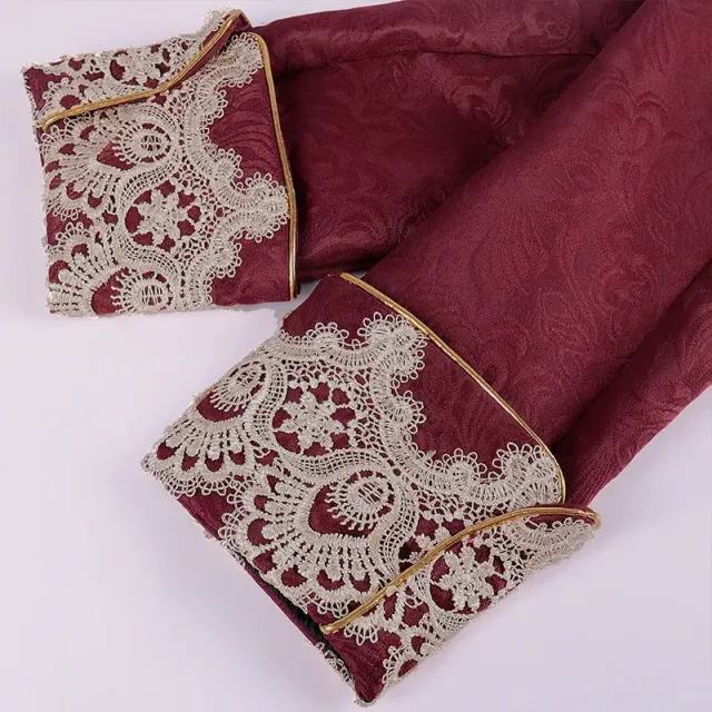 Queue-de-pie en dentelle pour homme, costume de scène gothique victorien détail 12