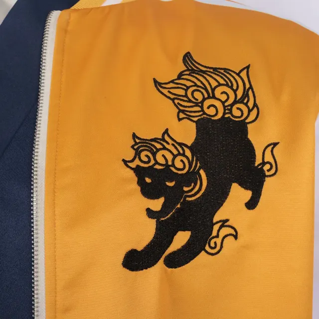 Men's Lion Head Anime Cosplay Jacket and Pants Set detail 4