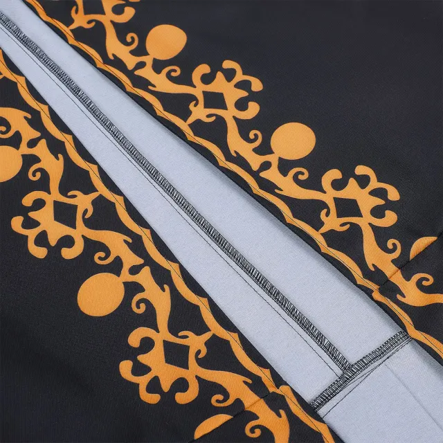Men's Medieval Court Print Prince Coat for Halloween Cosplay detail 14