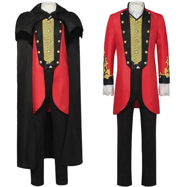 Ensemble costume queue-de-pie de cour anglaise médiévale pour homme avec veste imprimée à manches longues pour cosplay sur scène.