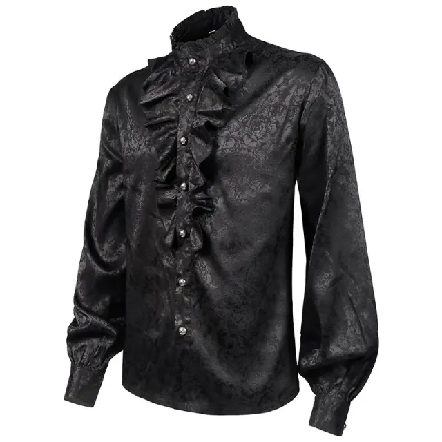 detalle de Conjunto de cosplay de levita, camisa y pantalón de estilo medieval para hombre 6