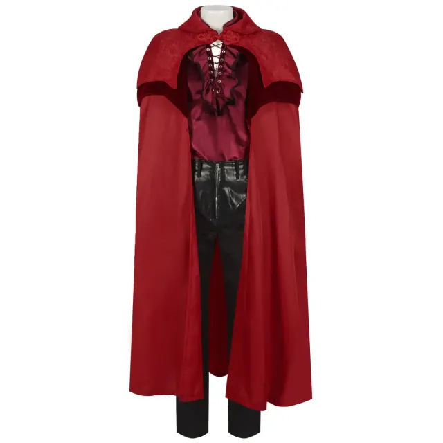 detalle de Conjunto de cosplay de levita, camisa y pantalón de estilo medieval para hombre 12