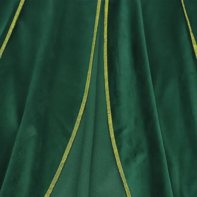 Men's Medieval Gold-Trim Long Cape for Halloween Cosplay detail 5