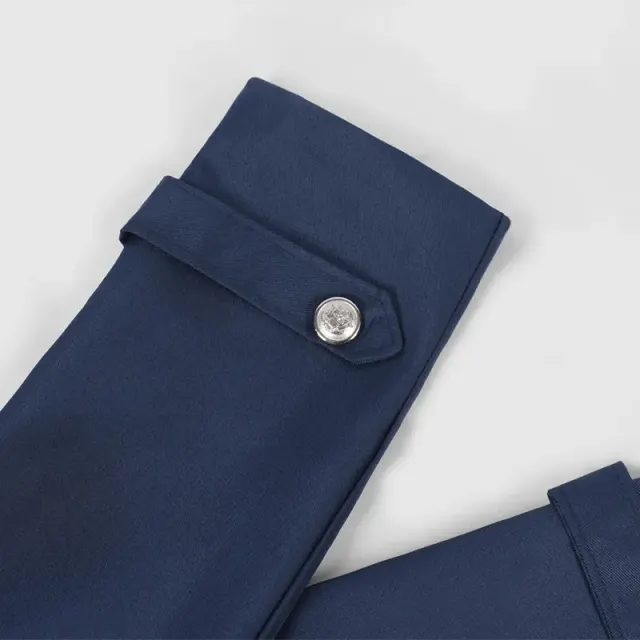 Langer mittelalterlicher Gothic-Trenchcoat für Herren für Halloween-Cosplay Detail 9