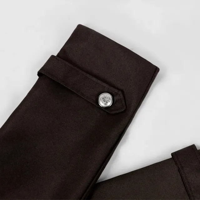 Langer mittelalterlicher Gothic-Trenchcoat für Herren für Halloween-Cosplay Detail 24