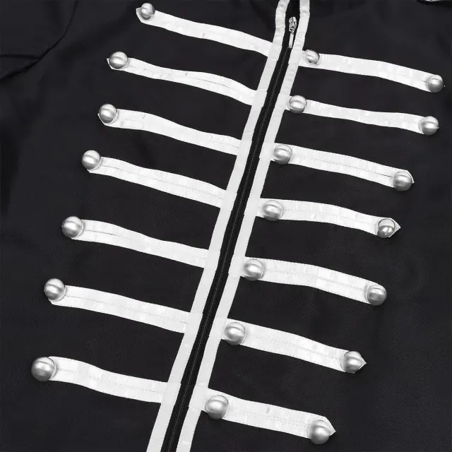 Ärmelloses Mittelalter-Gothic-Steampunk-Kostüm-Set für Herren Detail 6