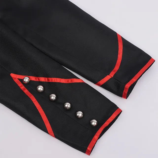 Ärmelloses Mittelalter-Gothic-Steampunk-Kostüm-Set für Herren Detail 17
