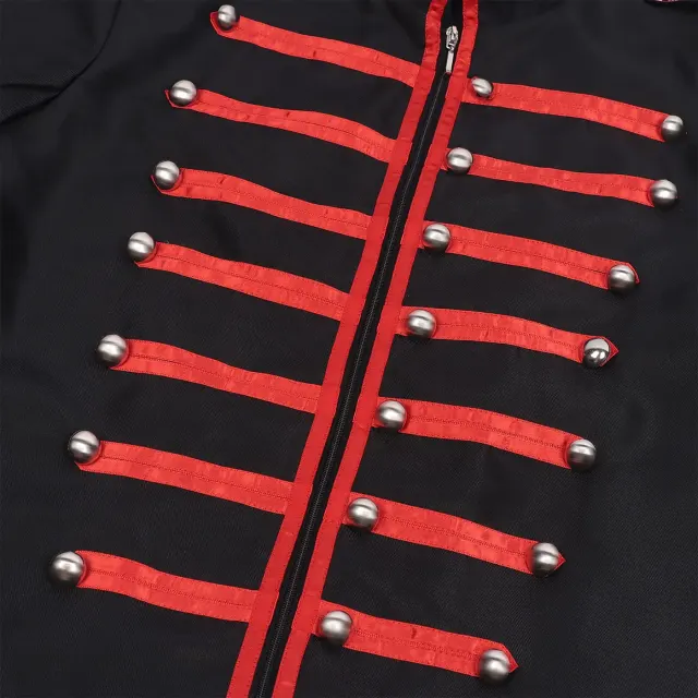 Ärmelloses Mittelalter-Gothic-Steampunk-Kostüm-Set für Herren Detail 21