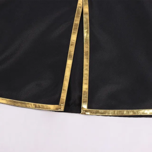 男士中世纪连帽金边披风,适合万圣节 Cosplay 舞台 详情 11