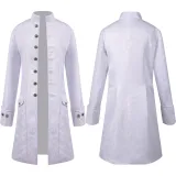 Jacquard Medieval Menswear - Pure White