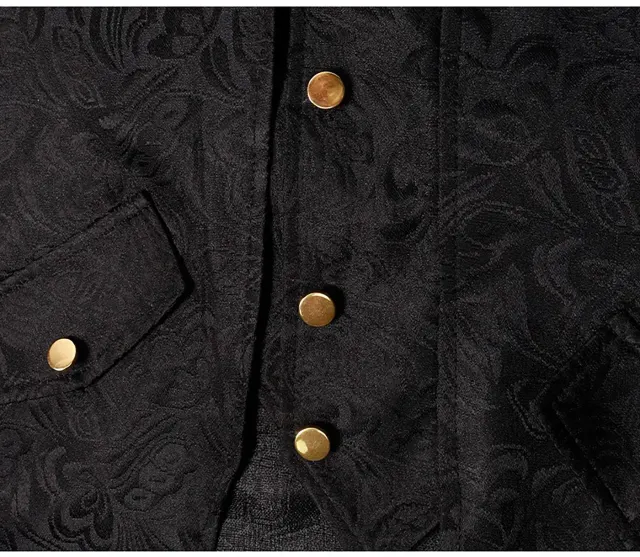 detalle de Frac punk jacquard medieval unisex para escenario 24