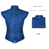 Jacquard Vest - Blue