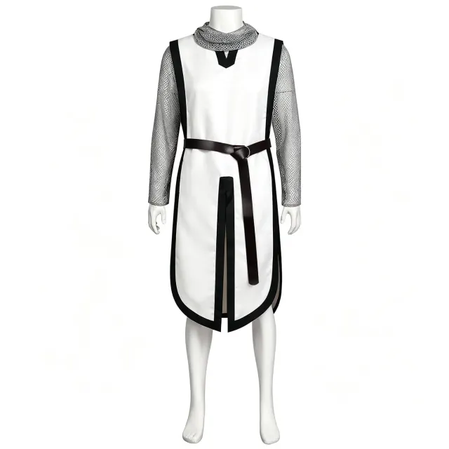 男士中世纪骑士带帽锁子甲 Cosplay 服装 详情 19