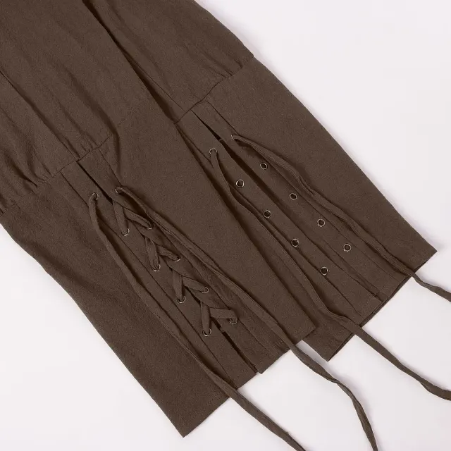 Pantalon cosplay pirate médiéval à séchage rapide pour homme avec poches détail 12