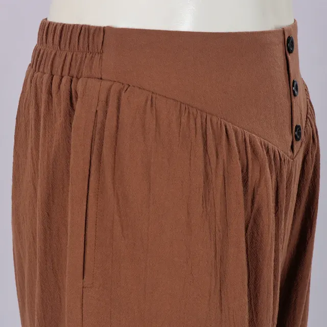 detalle de Pantalones de cosplay de pirata medieval con cordones para hombre 5