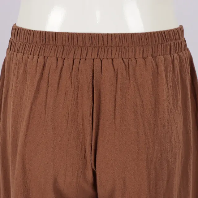 detalle de Pantalones de cosplay de pirata medieval con cordones para hombre 7