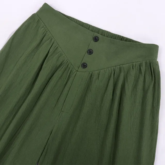 detalle de Pantalones de cosplay de pirata medieval con cordones para hombre 19