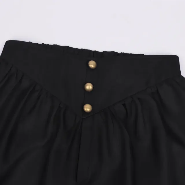 detalle de Pantalones de disfraz de pirata con cordones medievales y renacentistas para hombre 5