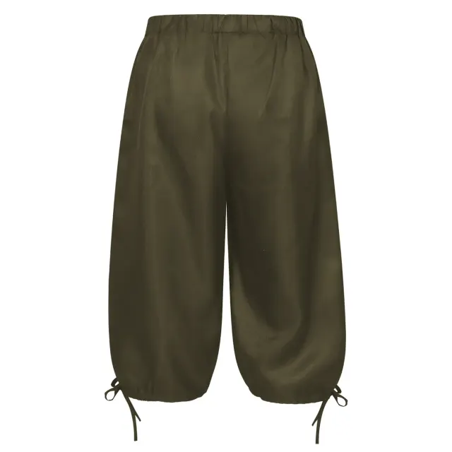 detalle de Pantalones de disfraz de pirata con cordones medievales y renacentistas para hombre 15