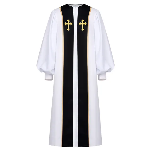 Robe rituelle médiévale pour homme, costume de scène et cosplay Halloween détail 2