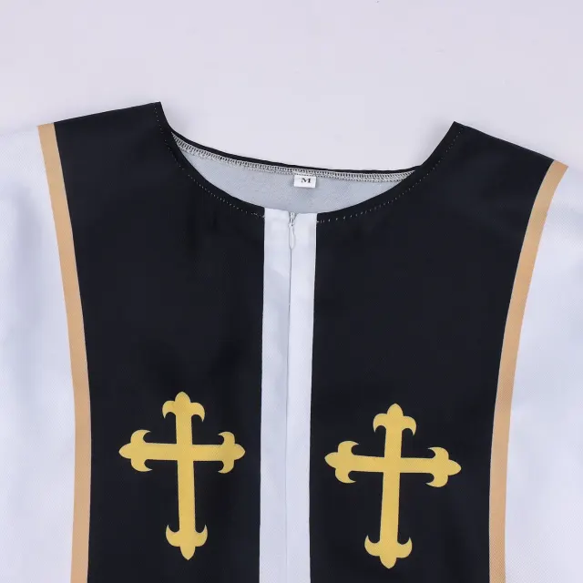 Robe rituelle médiévale pour homme, costume de scène et cosplay Halloween détail 4
