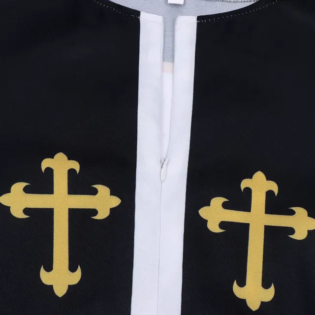 Robe rituelle médiévale pour homme, costume de scène et cosplay Halloween détail 8