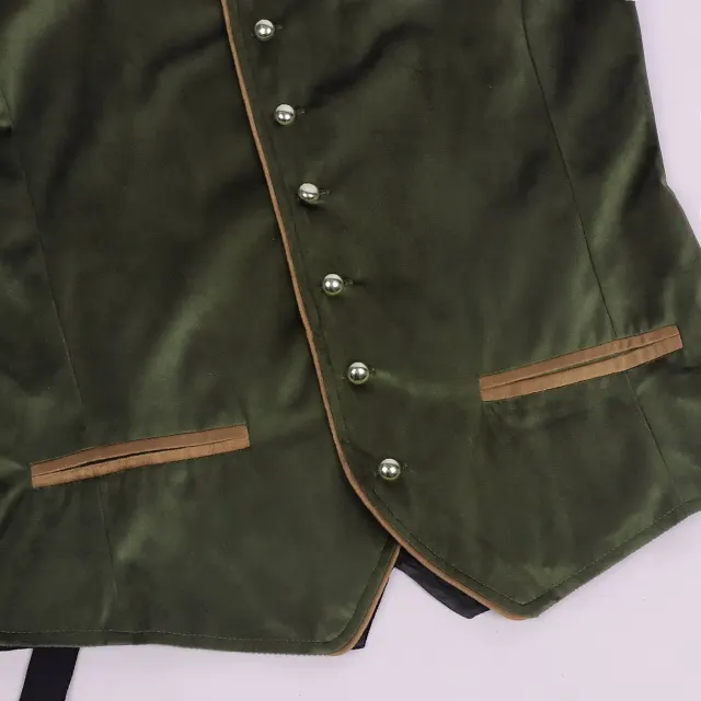 Herren Oktoberfest Bayerische Samtweste Cosplay-Kostüm Detail 21