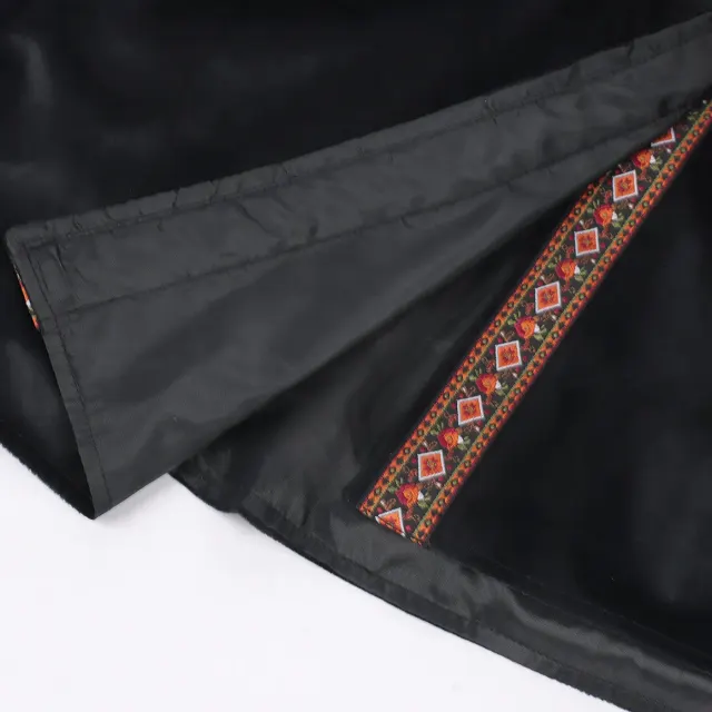 Men's Pirate Embroidered Long Vest Medieval Cosplay Costume detail 6