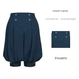 Pantalon pirate bouffant - Bleu