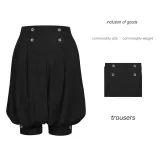 Pantalon pirate bouffant - Noir