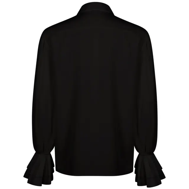 Chemise cosplay à volants pour homme, style Renaissance, victorien et steampunk détail 4