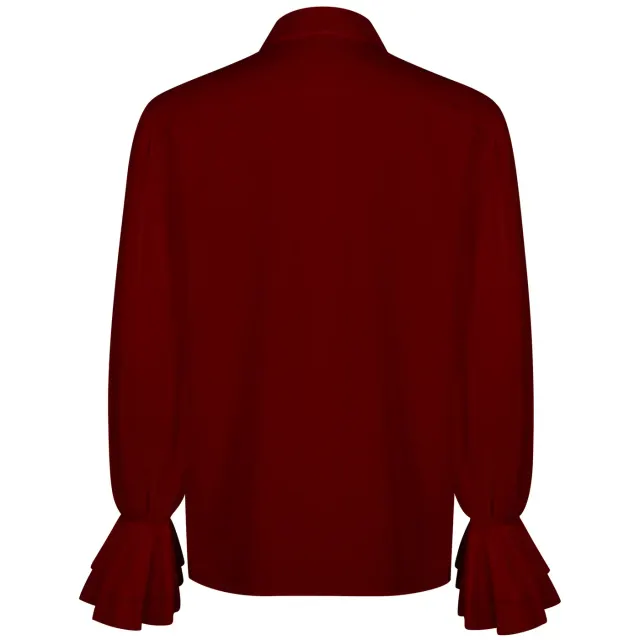 Chemise cosplay à volants pour homme, style Renaissance, victorien et steampunk détail 9