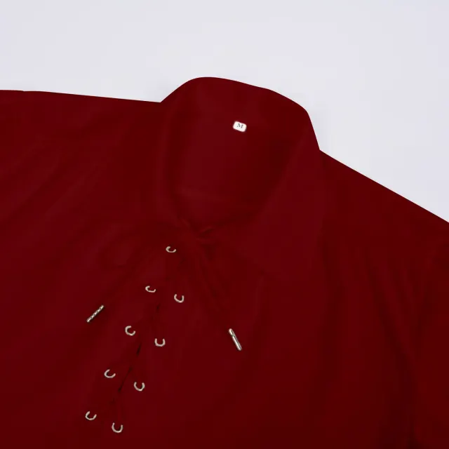 Chemise cosplay à volants pour homme, style Renaissance, victorien et steampunk détail 10