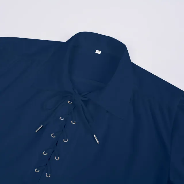 Chemise cosplay à volants pour homme, style Renaissance, victorien et steampunk détail 15